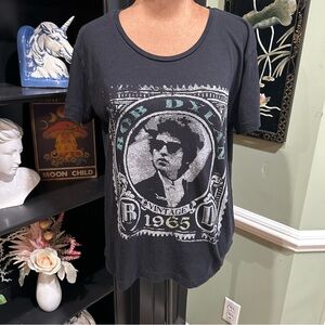 Chaser Bob Dylan Graphic Tee – Black & Green – Size Small